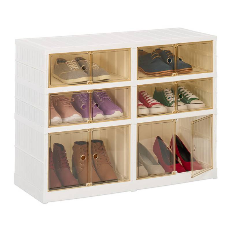Relaxdays SCHUHSCHRANK Weiß