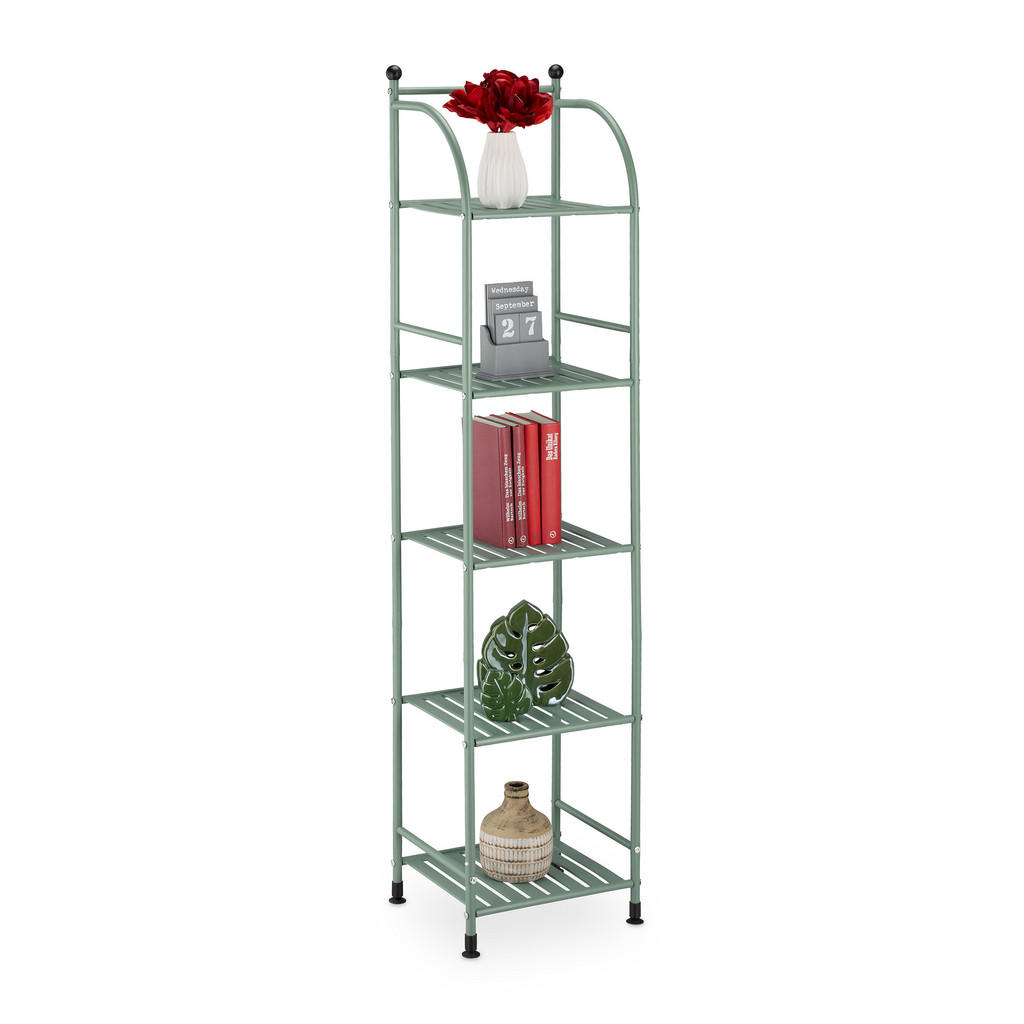 Relaxdays Standregal, Grün, Metall, 33x145x28 cm, Wohnzimmer, Regale, Bücherregale Relaxdays Standregal, Grün, Metall, 33x145x28 cm, Wohnzimmer, Regale, Bücherregale von Relaxdays