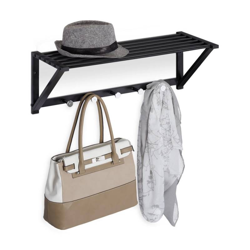 Relaxdays WANDGARDEROBE Schwarz