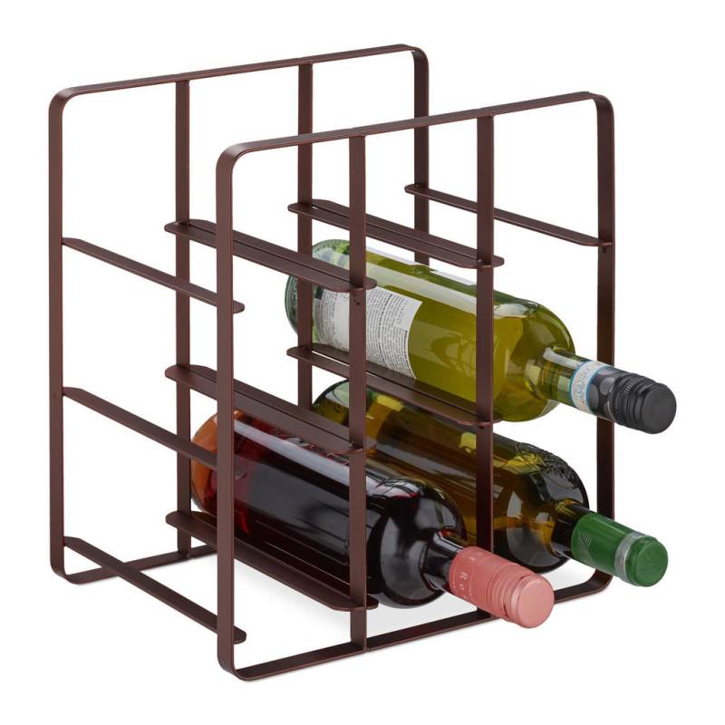 Relaxdays WEINREGAL Kupfer