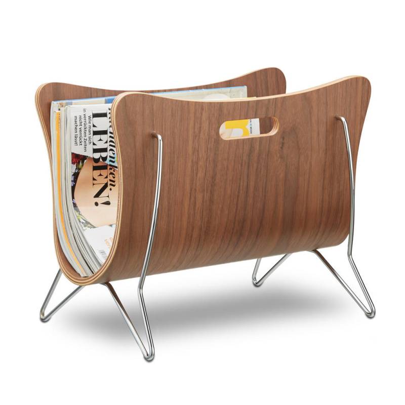 Relaxdays ZEITUNGSSTÄNDER Braun