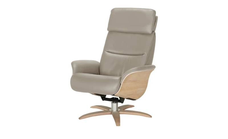 Nils Olsen Relaxsessel Leder mit Relaxfunktion Balance ¦ grau ¦ Maße (cm): B: 80 H: 112 T: 121.0 Polstermöbel > Sessel > Relaxsessel - Höffner