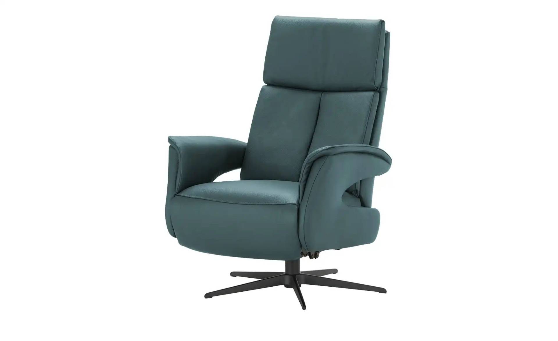 Relaxsessel aus Leder  Lia ¦ blau ¦ Maße (cm): B: 78 H: 106 T: 84 Polstermöbel > Sessel > Drehsessel - Möbel Kraft