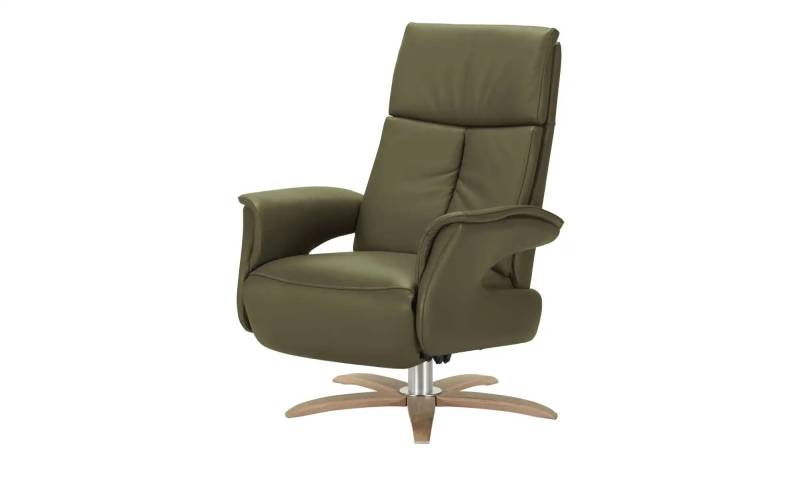 Relaxsessel aus Leder  Lia ¦ grün ¦ Maße (cm): B: 78 H: 108 T: 86 Polstermöbel > Sessel > Polstersessel - Möbel Kraft