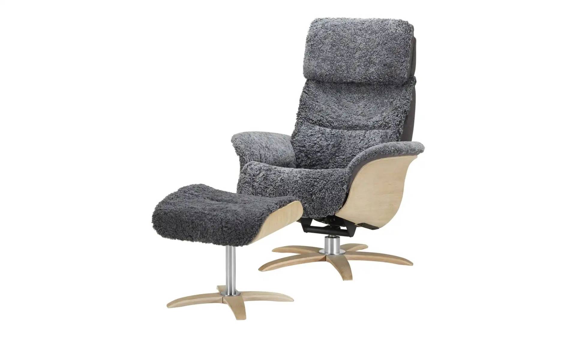 Nils Olsen Relaxsessel aus Schaffell  Balance ¦ grau ¦ Maße (cm): B: 76 H: 106 T: 115.0 Polstermöbel > Sessel > Polstersessel - Möbel Kraft