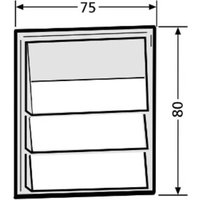 Renz Metallwaren. Klingelmodul mit 3 Klingeltaster 97-9-85271 ws von Renz