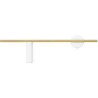 Retro Wandlampe Metall B:60 cm GU10 in Weiß Messing Retro Wandlampe Metall B:60 cm GU10 in Weiß Messing von ALDEX