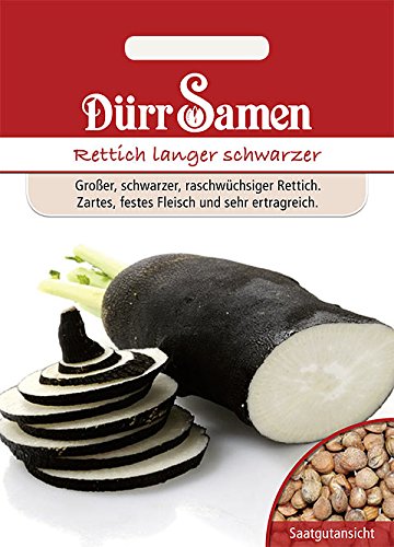 Rettich langer schwarzer von Dürr-Samen