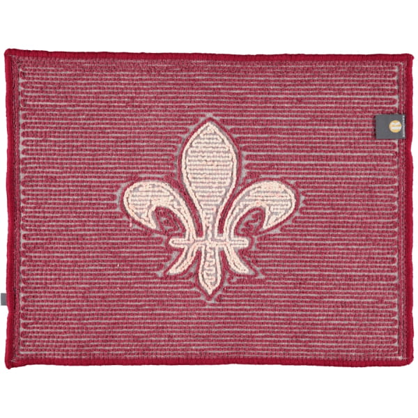 Rhomtuft - Badteppiche Lilie - Farbe: bordeaux/ecru - 1372 - 50x65 cm