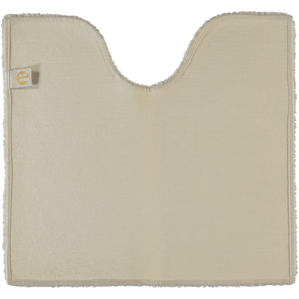 Rhomtuft - Badteppiche Square - Farbe: natur-jasmin - 20 - Toilettenvorlage mit Ausschnitt 55x60 cm