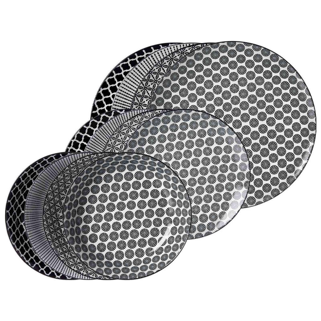 Ritzenhoff Breker TELLER-SET Schwarz, Weiß Ritzenhoff Breker TELLER-SET Schwarz, Weiß