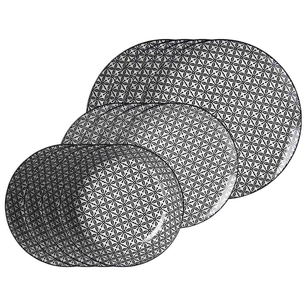 Ritzenhoff Breker TELLER-SET Schwarz, Weiß Ritzenhoff Breker TELLER-SET Schwarz, Weiß