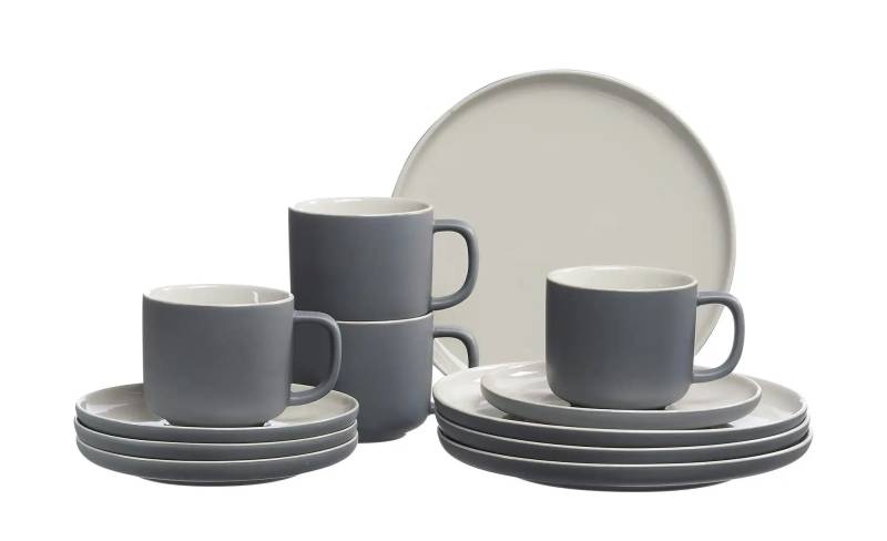 Ritzenhoff & Breker Kaffeeservice  12-teilig  Jasper ¦ grau ¦ Steinzeug/Steingut ¦ Maße (cm): B: 30 H: 28 Geschirr > Geschirrsets > Kaffeeservice - Höffner