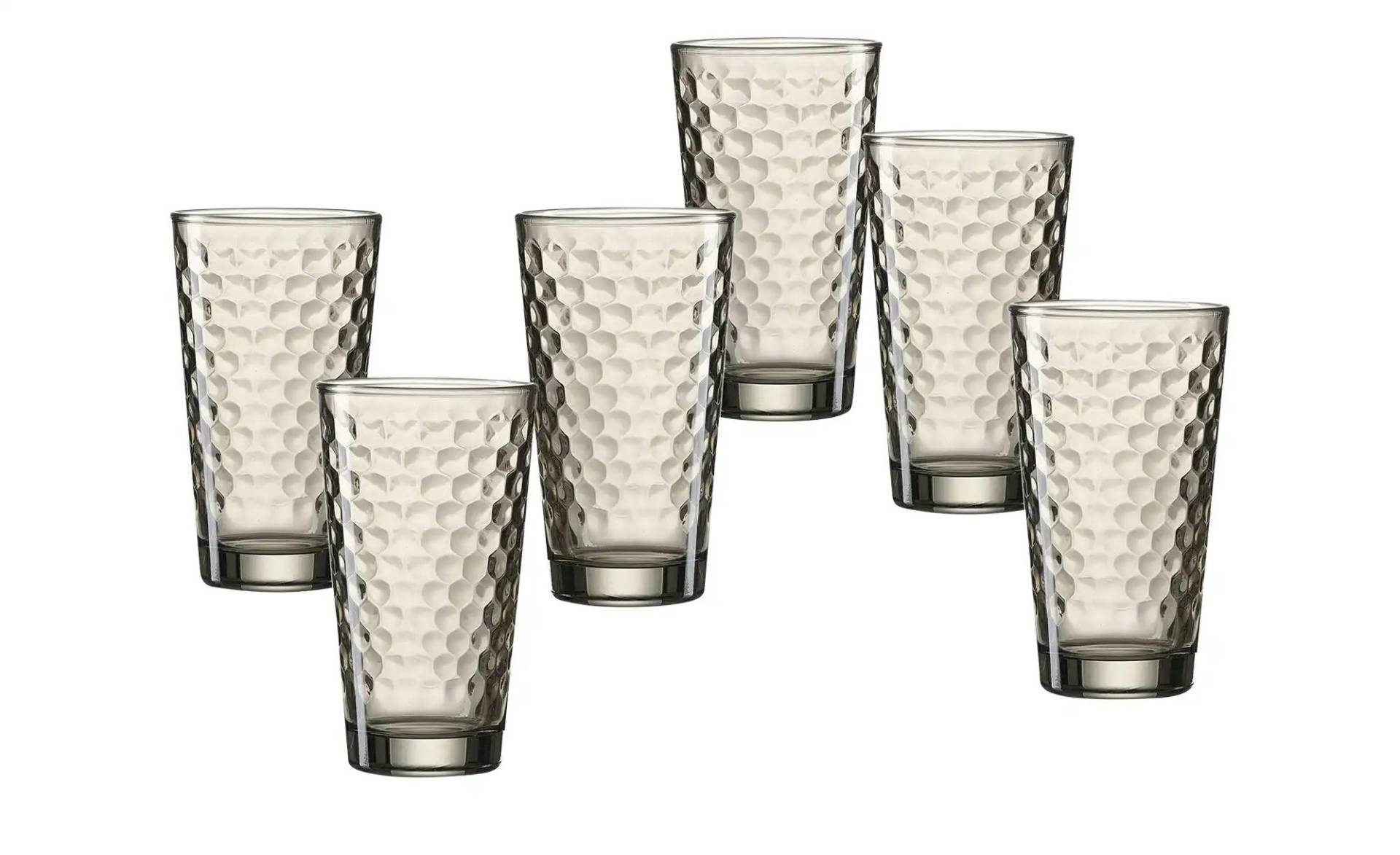 Ritzenhoff & Breker Longdrinkgläserset 6-teilig Favo ¦ grau ¦ Glas Gläser & Karaffen - Möbel Kraft