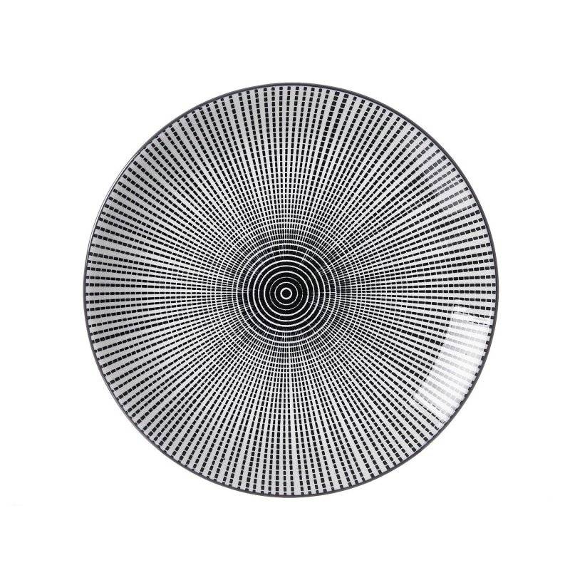 Ritzenhoff & Breker - Takeo Stripes - Teller - 21,5 cm - Schwarz-Weiß