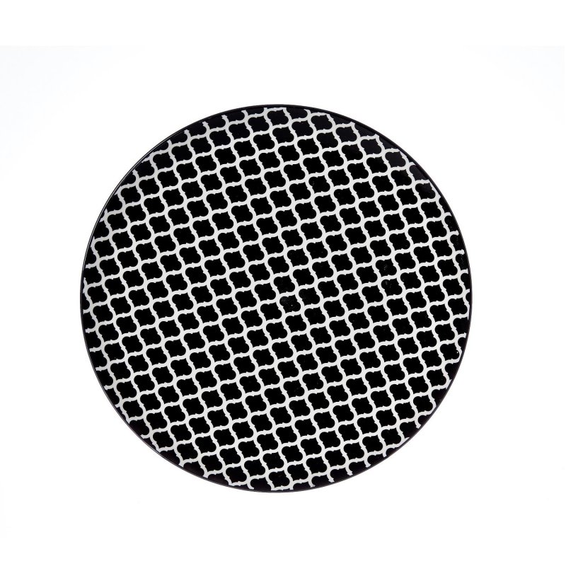 Ritzenhoff & Breker - Takeo Swing - Teller - DM 26,5 cm - schwarz-weiß - Steinzeug