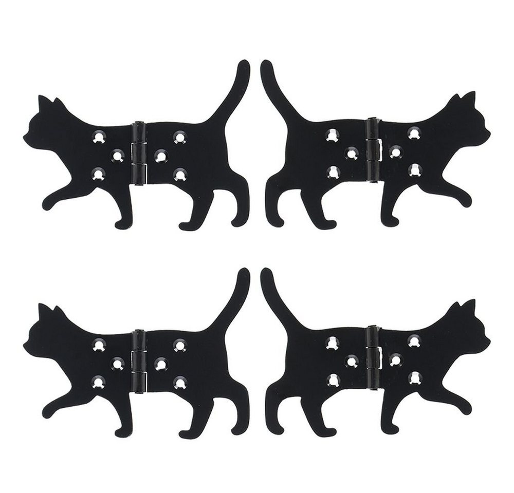 Rivanto Möbelbeschlag (Set, 2 St), Scharnier 2er Set Katze aus Eisen, 12,5 x 9 cm von Rivanto