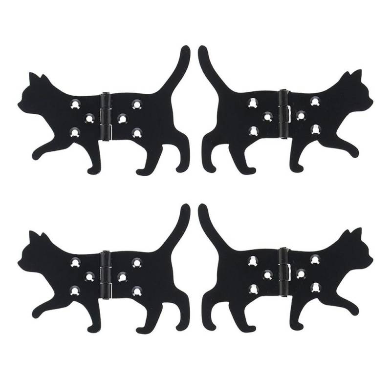Rivanto Möbelbeschlag (Set, 2 St), Scharnier 2er Set Katze aus Eisen, 12,5 x 9 cm von Rivanto