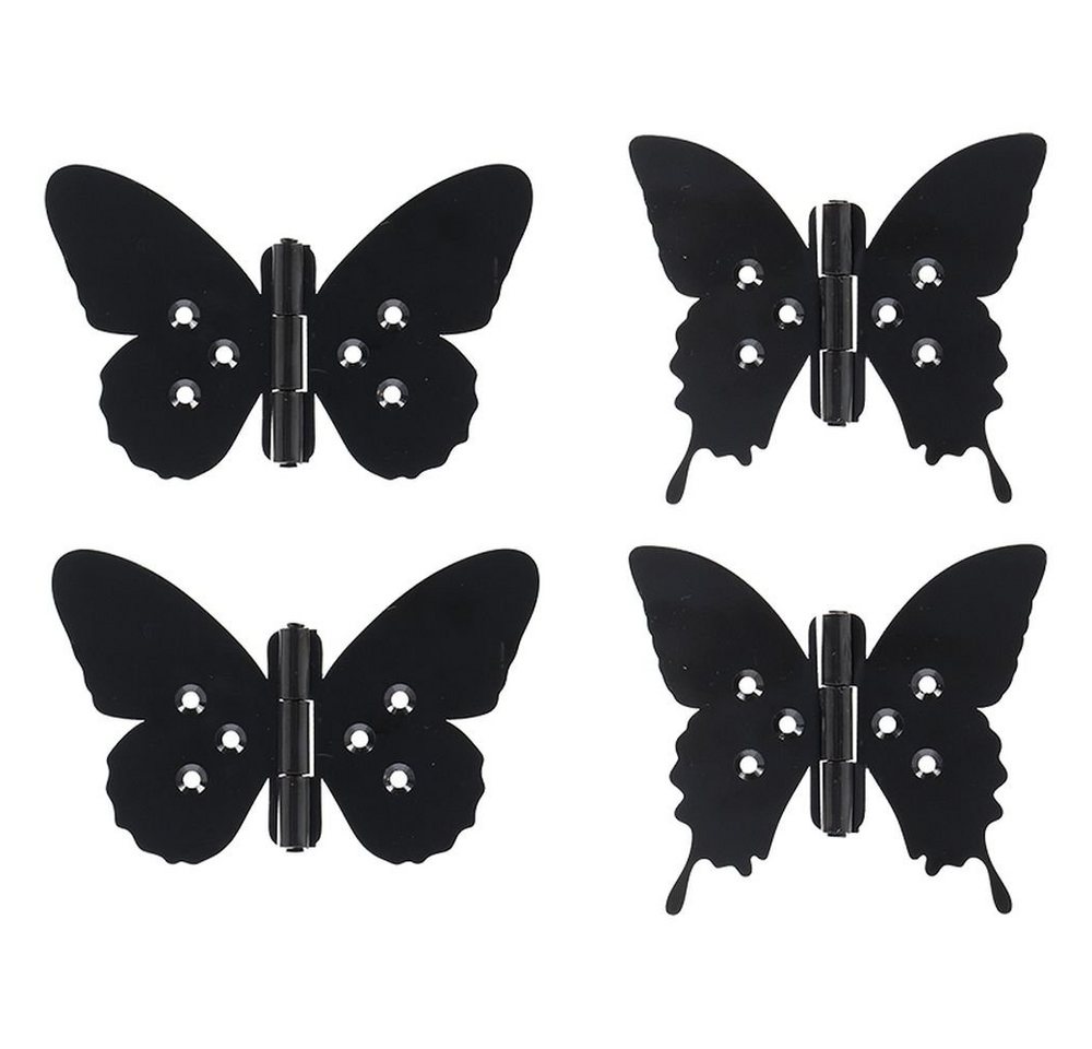 Rivanto Möbelbeschlag (Set, 2 St), Scharnier 2er Set Schmetterling aus Eisen, 10,5 x 9 cm von Rivanto