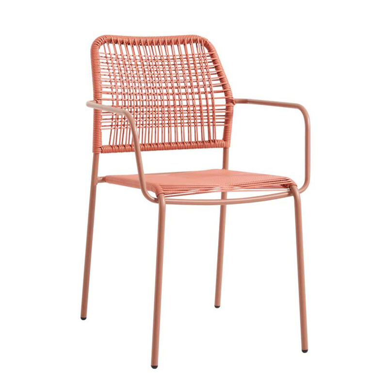 Robuster Gartenstuhl in Trendfarbe Flamingo
