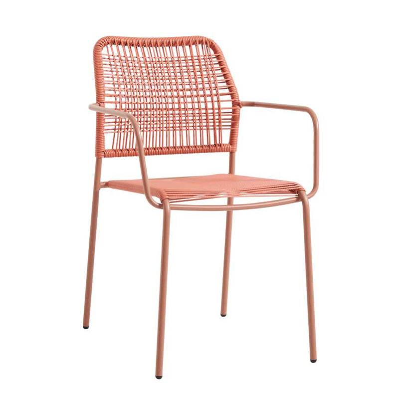 Robuster Gartenstuhl in Trendfarbe Flamingo