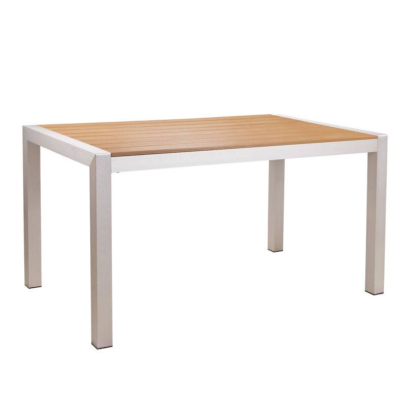 Robuster Terrassentisch 140 x 80 Teak