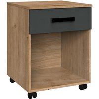 Rollcontainer 1 Schubkasten 46cm LIVERPOOL von Wimex Plankeneiche / Graphit