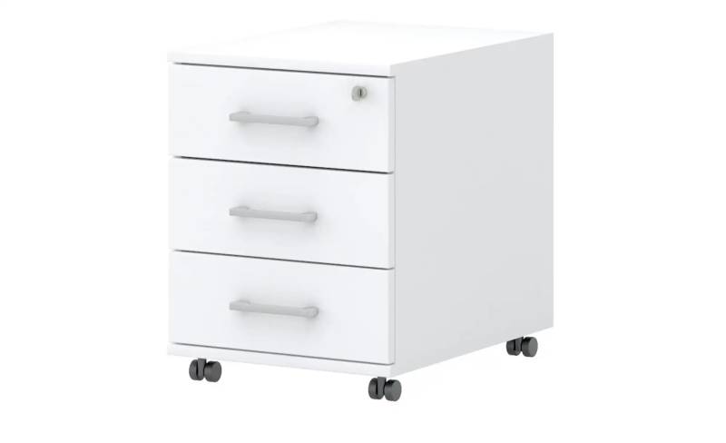 Rollcontainer  home.office ¦ weiß ¦ Maße (cm): B: 42,5 H: 55 T: 50.0 Schränke > Container - Höffner