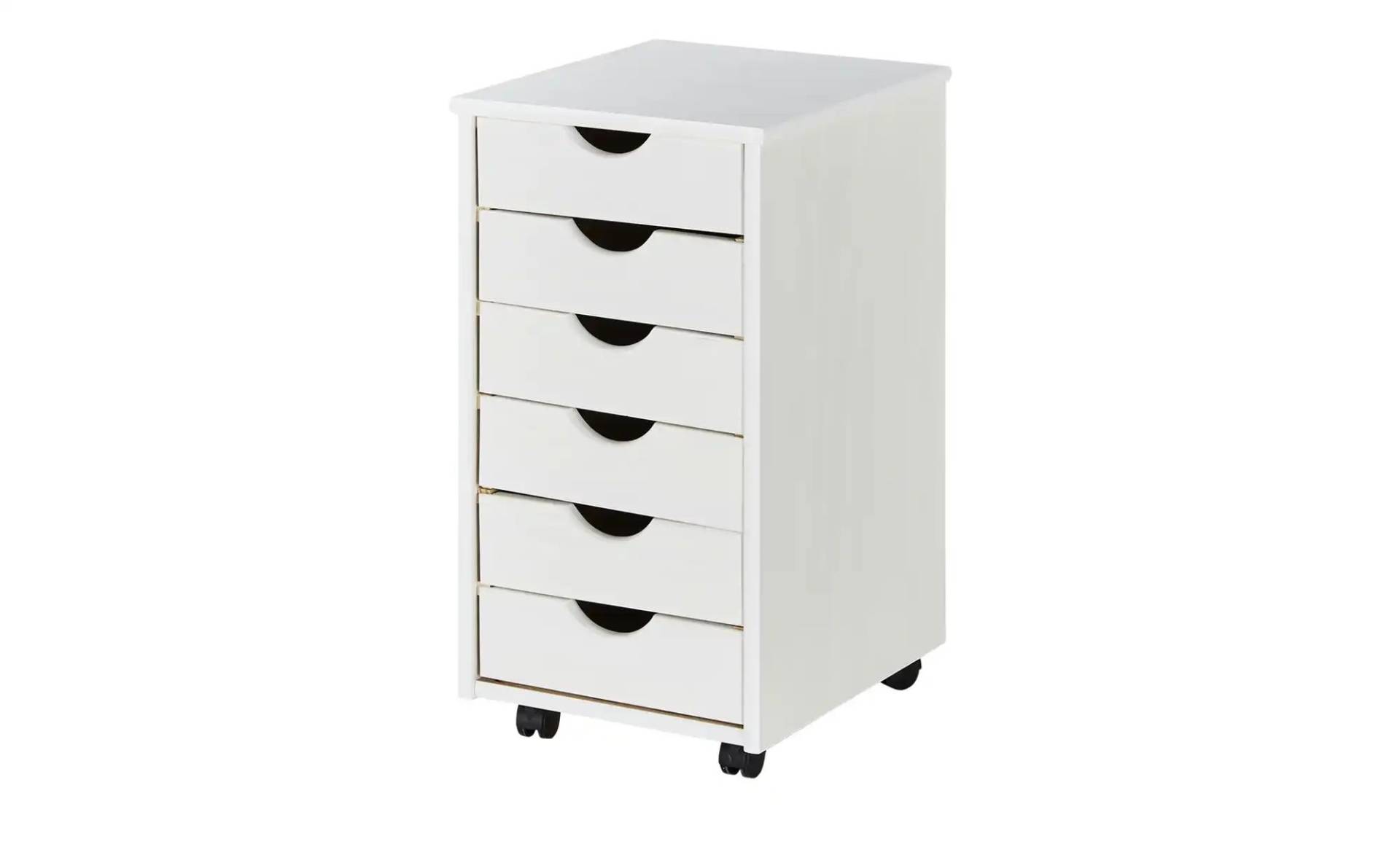 Rollcontainer   ¦ weiß ¦ Maße (cm): B: 35 H: 65 T: 40.0 Schränke > Bürocontainer - Möbel Kraft