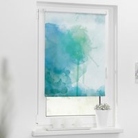 Rollo Aquarell blau B/L: ca. 90x150 cm von LICHTBLICK