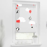 Rollo Pinguine rot B/L: ca. 120x150 cm von LICHTBLICK