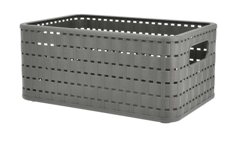 Rotho Aufbewahrungsbox  COUNTRY ¦ grau ¦ Kunststoff ¦ Maße (cm): B: 18,5 H: 12,6 Aufbewahrung > Aufbewahrungsboxen - Möbel Kraft