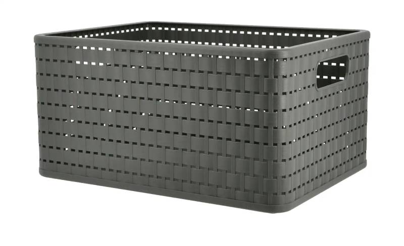 Rotho Aufbewahrungsbox  COUNTRY ¦ grau ¦ Kunststoff ¦ Maße (cm): B: 27,8 H: 19,1 Aufbewahrung > Aufbewahrungsboxen - Möbel Kraft