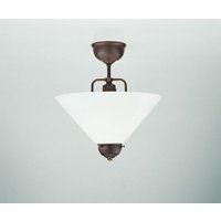 Runde Deckenlampe Messing Antik Glas E27 Ø30 cm elegant Runde Deckenlampe Messing Antik Glas E27 Ø30 cm elegant von Berliner Messingleuchten