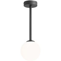 Runde Deckenlampe Schwarz Glas Metall E14 14 cm blendarm Runde Deckenlampe Schwarz Glas Metall E14 14 cm blendarm von ALDEX