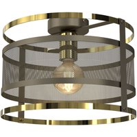 Runde Deckenlampe in Titanium Gold Ø30 cm Loft stylisch Runde Deckenlampe in Titanium Gold Ø30 cm Loft stylisch von Luminex