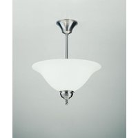 Runde Deckenleuchte in Nickel Messing Glas E27 Ø35 cm Runde Deckenleuchte in Nickel Messing Glas E27 Ø35 cm von Berliner Messingleuchten