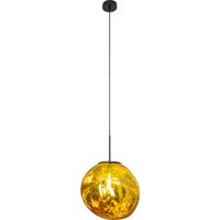 Runde Hängelampe Glas Gelb E27 Ø36 cm Modern stilvoll von Eco-Light