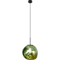 Runde Hängelampe Glas Grün E27 Ø36 cm stylisch Modern von Eco-Light