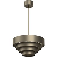 Runde Hängelampe Metall Titanium Gold Ø39 cm indirekt von Luminex
