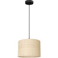 Runde Hängelampe in Schwarz Natur Ø25 cm E27 Loft von Luminex