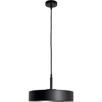 Runde Hängeleuchte Schwarz Gold E27 Ø 40 cm Messing Eisen von Ghidini Giovanni Battista