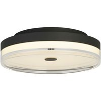 Runde LED Deckenlampe Schwarz Metall 858 lm warmweiß Runde LED Deckenlampe Schwarz Metall 858 lm warmweiß von 121004