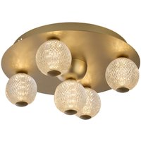 Runde LED Deckenleuchte in Gold Metall Ø33 cm 3000 K Runde LED Deckenleuchte in Gold Metall Ø33 cm 3000 K von 121004