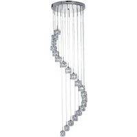 Runde LED Hängelampe 20-flammig Metall Glas Ø45 cm 3 W Runde LED Hängelampe 20-flammig Metall Glas Ø45 cm 3 W von 121004
