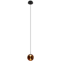 Runde LED Pendelleuchte Schwarz Bernstein Ø15 cm 10 W Runde LED Pendelleuchte Schwarz Bernstein Ø15 cm 10 W von Eco-Light