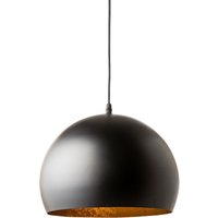 Runde Pendelleuchte Schwarz Gold Metall Ø30 cm Retro von Invicta Interior