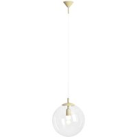 Runde Pendelleuchte in Pistazie Glas Kugel E27 Ø30 cm von ALDEX