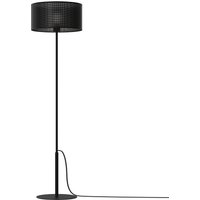 Runde Stehleuchte Schwarz E27 150 cm groß Metall von Luminex