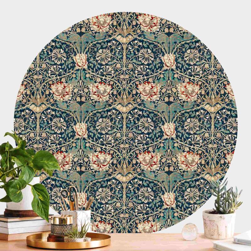 Runde Tapete selbstklebend William Morris - Geißblatt Runde Tapete selbstklebend William Morris - Geißblatt